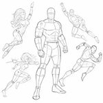Image result for superhero pose reference Drawing superheroe