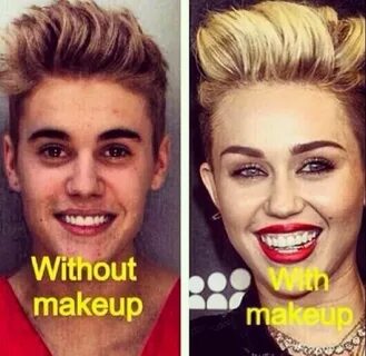 Well, How About That. #JustinBieber #MileyCyrus Look aLike! 