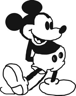 Mickey mouse black and white mickey and minnie mouse clipart