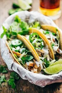 20-Minute Ancho Chicken Tacos - Pinch of Yum Food, Cooking r
