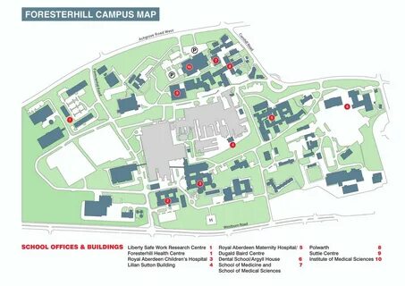 University Of Aberdeen Campus Map - Miami Zip Code Map