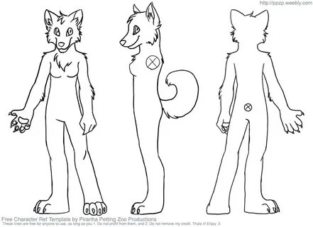 Ref Sheet Template (Female) by ScratchHusky -- Fur Affinity 