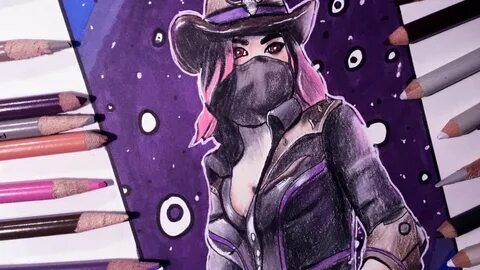 Drawing of Calamity Skin from Fortnite Stage 2 Season 6 Batt