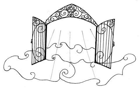 gates to heaven drawing - Clip Art Library