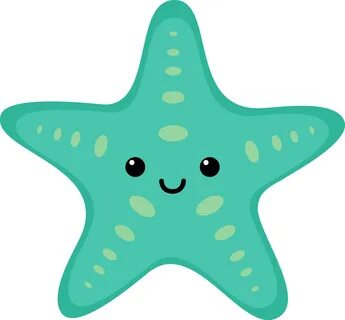 sea star clipart turquoise #1 Cartoon sea animals, Sea anima