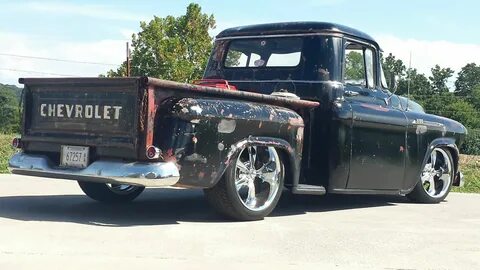 57 chevy truck Rat Rod , Low rider , Chrome wheels , 3100 se