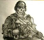 Cod Mw2 Ghost Drawings - Floss Papers