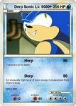 Pokémon Derp Sonic 2 2 - Herp - My Pokemon Card