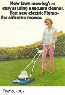 Now Lawn Mowing's as Easy as Using a Vacuum Deaner Fast New 