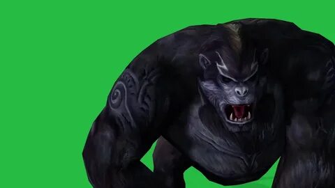 gorilla green screen - YouTube