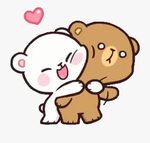 milkandmocha #cute #kawaii #bears #hug #freetoedit - Love ..