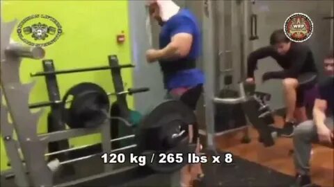 Kirill Sarychev - 120 kg / 265 lbs x8 Bicep Curls - YouTube