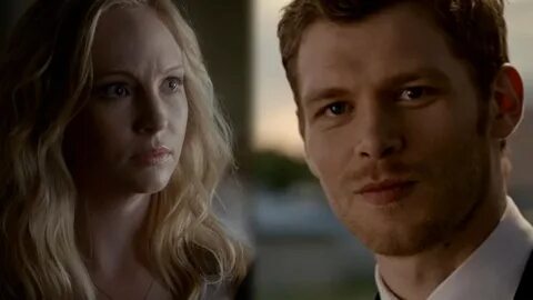 Caroline and Klaus Makeout on "The Vampire Diaries" 100th Ep