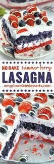 No Bake Summer Berry Lasagna is EASY SUMMER DESSERT RECIPE f