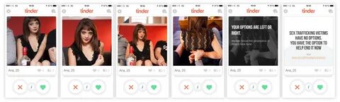 Tinder profiles take aim at sex trafficking