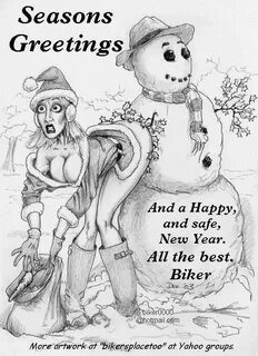 Xbooru - bent over biker (artist) carrot christmas coy snowm