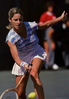 The great Chris Evert at the US Open in 1982,the year she wo