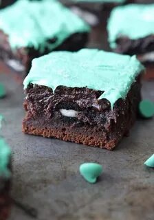 Oreo Stuffed Chocolate Mint Brownies - image #3626518 on Fav