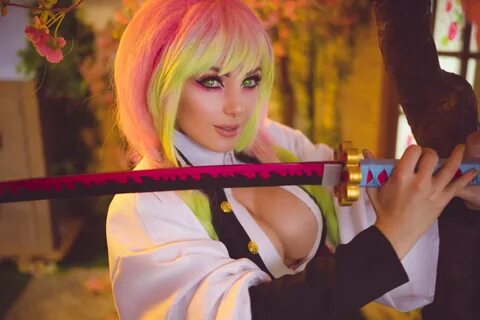 Jessica Nigri, cosplay, Mitsuri Kanroji, Kimetsu no Yaiba, k