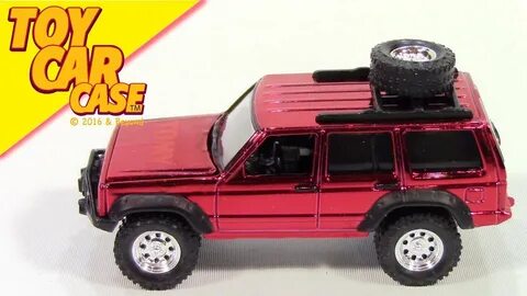 TOMY-Tomica Johnny Lightning Jeep Cherokee Chrome Red 2014 T