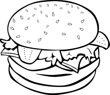 OnlineLabels Clip Art - Fast Food, Lunch-Dinner, Hamburger