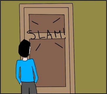 slamming door - Clip Art Library