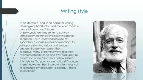 Презентація на тему Works of Ernest Hemingway - презентації 