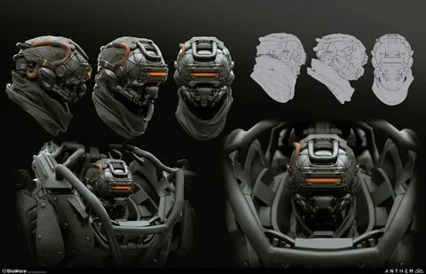 ArtStation - Anthem - Colossus Exo Helm, Alex Figini Colossu