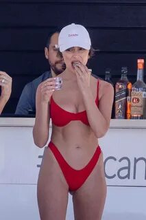 Olivia Culpo - In red bikini in Cabo San Lucas with sister S