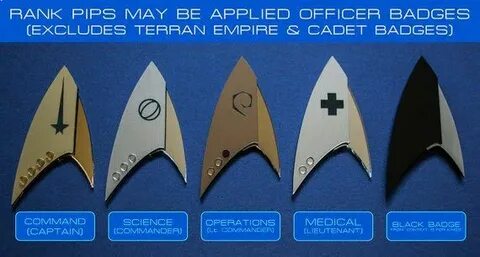 Star Trek Discovery Insignia Badges Custom Ranks Etsy (With 