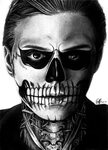 Tate Langdon Evan peters american horror story, Skull face m