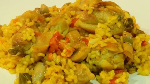 Arroz con pollo,conejo y verduras receta fácil - YouTube