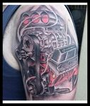Pin by Ira Logan on Ink ♡ Hot rod tattoo, Engine tattoo, Sle