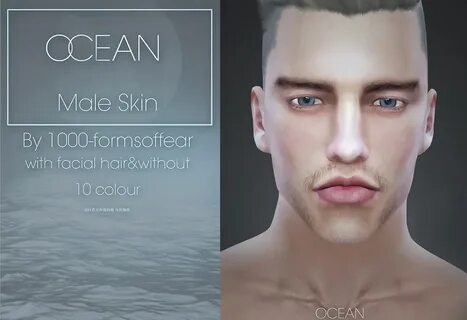 Скин OCEAN MALE от ThousandformsoffearThe Sims 4 - Manly Man