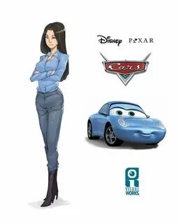Sally Carrera Cars Gijinka by https://www.deviantart.com/rai