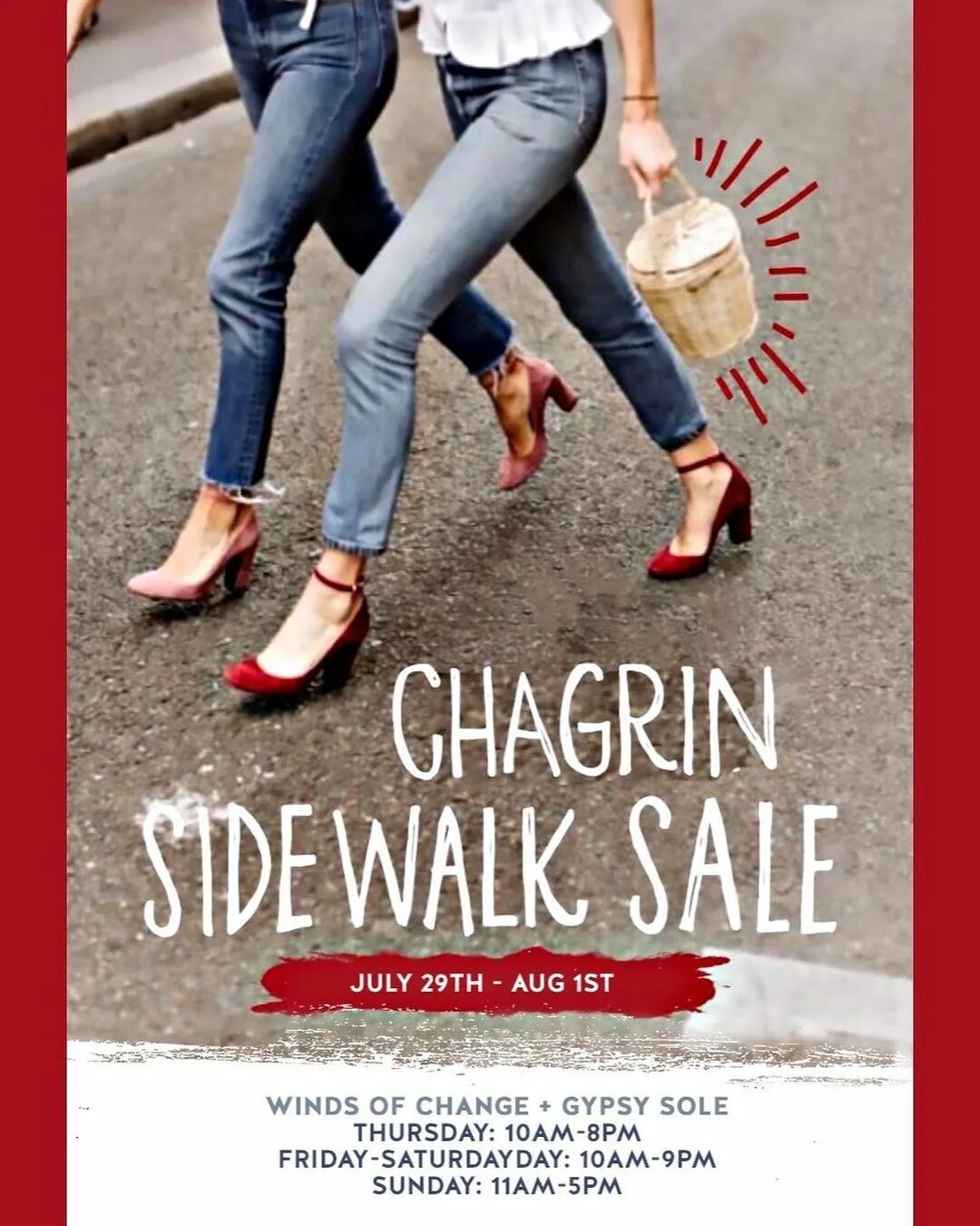 Winds Of Change + Gypsy Sole в Instagram: "CHAGRIN SIDEWALK SALE! 