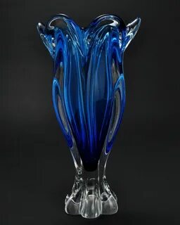 404 Not Found Glass vase decor, Crystal vase, Cobalt blue va