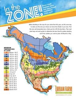 USDA plant hardiness zone map Plant hardiness zone map, Urba