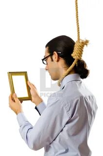 Man with noose around his neck - License, download or print 
