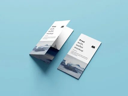 Free 6-Fold Brochure / Leaflet DL Mockup PSD Set - Good Mock