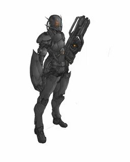 sleek powered armor suit by rebirthofdougler111.deviantart.c