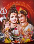 Shiva God and Mata Parvati Lord shiva family, Hindu gods, Lo