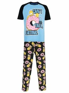 The Simpsons Mens Homer Simpson Pajamas handzon Men Pajama S