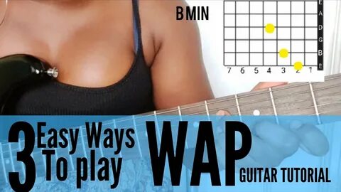 WAP Cardi B ft. Megan Thee Stallion EASY guitar tutorial 3 W