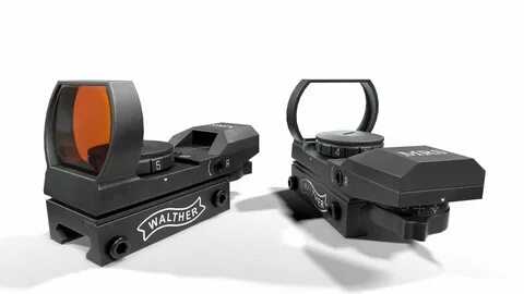 3D model Walther MRS Open Reflex Red Dot Sight VR / AR / low