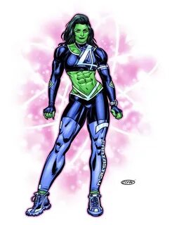 She-Hulk Redesign by ScottCohn #bengrimm #comicart #comicboo