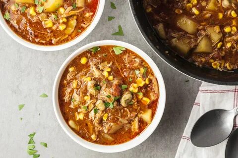 Traditional Brunswick Stew With Pork and Chicken Recipe