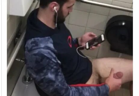 Guys jerking off in public bathroom