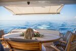 ASPIRE OF LONDON - Aft Deck Dining - Luxury Yacht Browser by