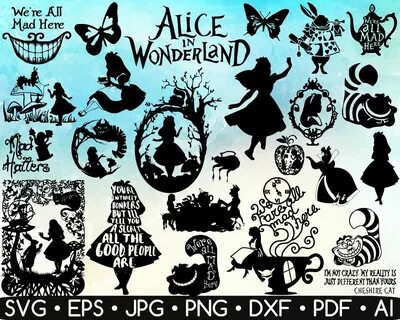 90 Alice In Wonderland Silhouette - Alice In Wonderland Bund